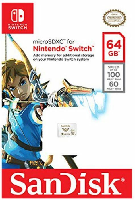 SANDISK NINTENDO SWITCH 64GB 128GB 256GB 512GB Memory Cards