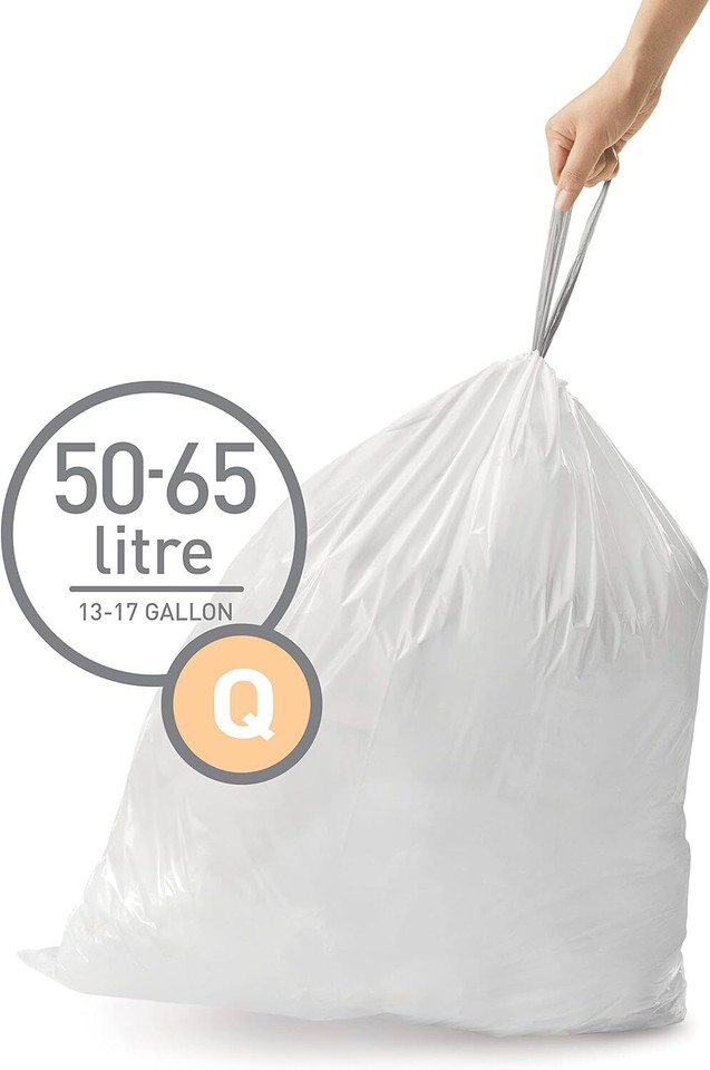 240 Count,Drawstring Trash Bags in Dispenser Packs, 5065 Liter / 1317