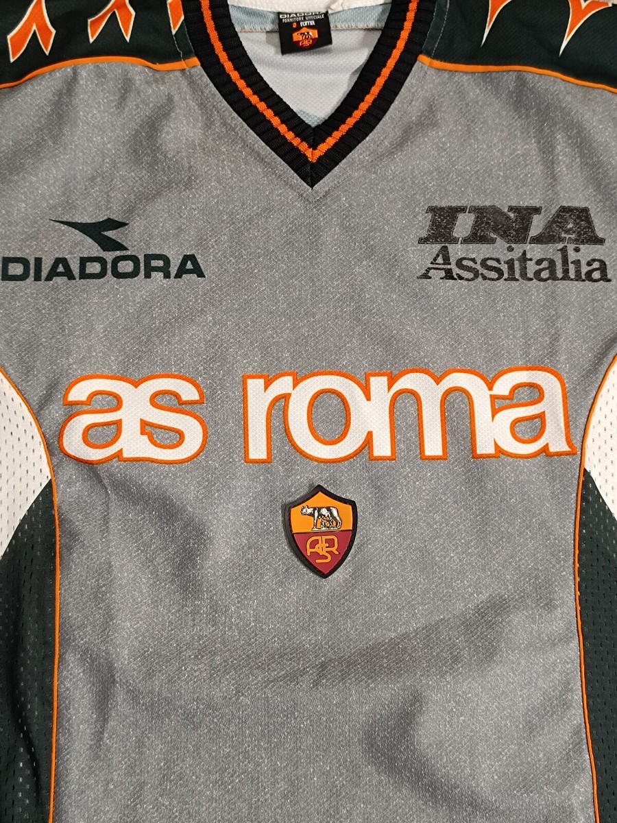 1999-2000 AS Roma Jersey Shirt Maglia Home Diadora INA Assitalia Nakata