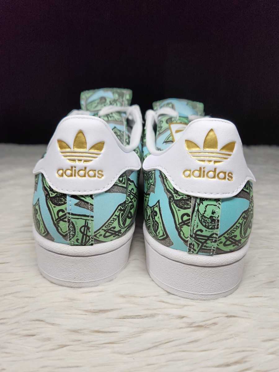 大人気コラボ！JEREMY SCOTT×アディダス MONEY PRINT SUPERSTAR NEW* Adidas X Superstar Jeremy Scott Money Sneakers Shoe's