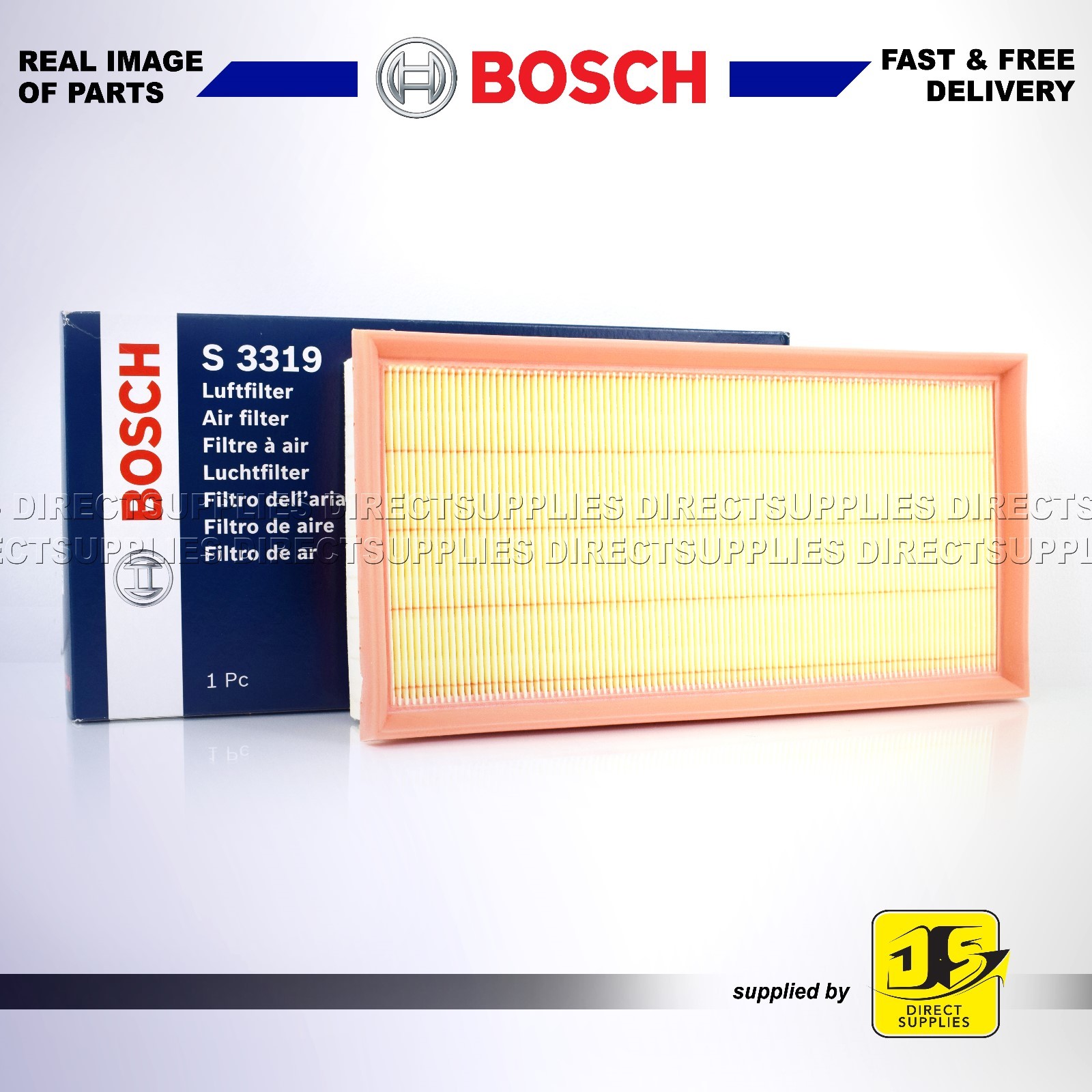 SEAT CORDOBA IBIZA SKODA FABIA I ROOMSTER VW POLO BOSCH AIR FILTER S3319