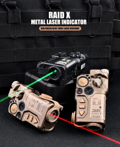 WADSN RAID X Red Green Blue IR Laser No LED Flashlight Infrared Ray Strobe Box - Bild 13 von 17