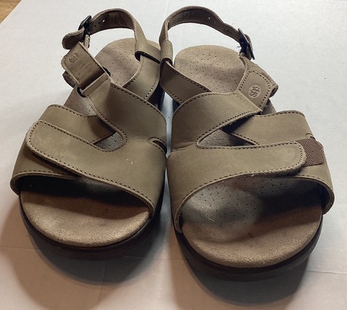 SAS Sandalen 10 schmale Riemen Schuhe Stappy LEDER OPEN TOE SCHUHE 10 N - Bild 2 von 8