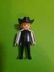 VTG Playmobil Western Cowboy Sheriff Cowboy Hat Cape Figure 3" Geobra 1974 RARE