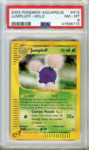 Jumpluff graded PSA 8 for sale on eBay