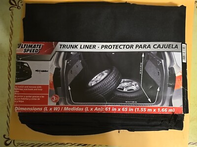ULTIMATE SPEED AUTOMOBILE BLACK TRUNK LINER 61x65, RN 150529NEW
