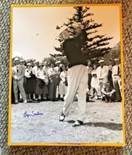 BYRON NELSON AUTOGRAPHED 16X20 PGA GOLF PHOTO JSA CERTIFIED