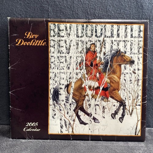 Calandar Bev Doolittle 2005 vintage mai usato più libro bonus dove parla il silenzio
