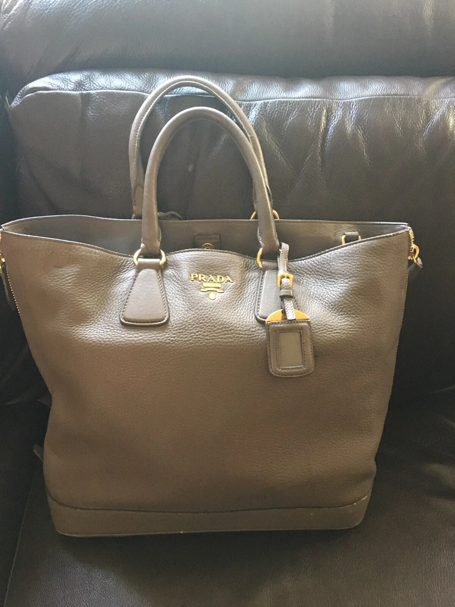 Prada Large Expandable Shoulder Tote