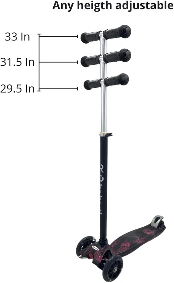 Maxi Scooter para Niños Edades 6-12 Lean-To-Steer Scooter de 3 Ruedas para Niños Edades 6-12 Foto 3 de 4