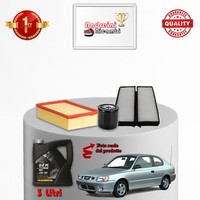 Inspektionskit Filter Und ÖL Hyundai Akzent II 1.3 62KW 84CV 2004->