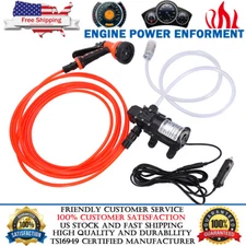 12V High Power Cleaner Water Pump Car Pressure Washer Gun Multifunction Nozzle