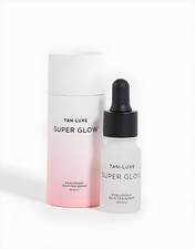 Tan-Luxe SUPER GLOW Hyaluronic Self-Tan Serum Gradual, 0.33oz, NEW IN BOX 