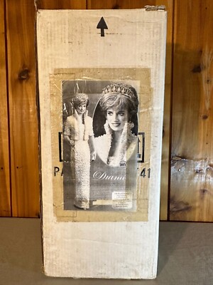 princess diana doll white dress 17 Princess Diana Doll Ivory White Dress Beaded Rare Htf The Franklin Mint