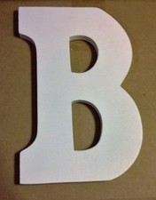 Wood Letter B White New