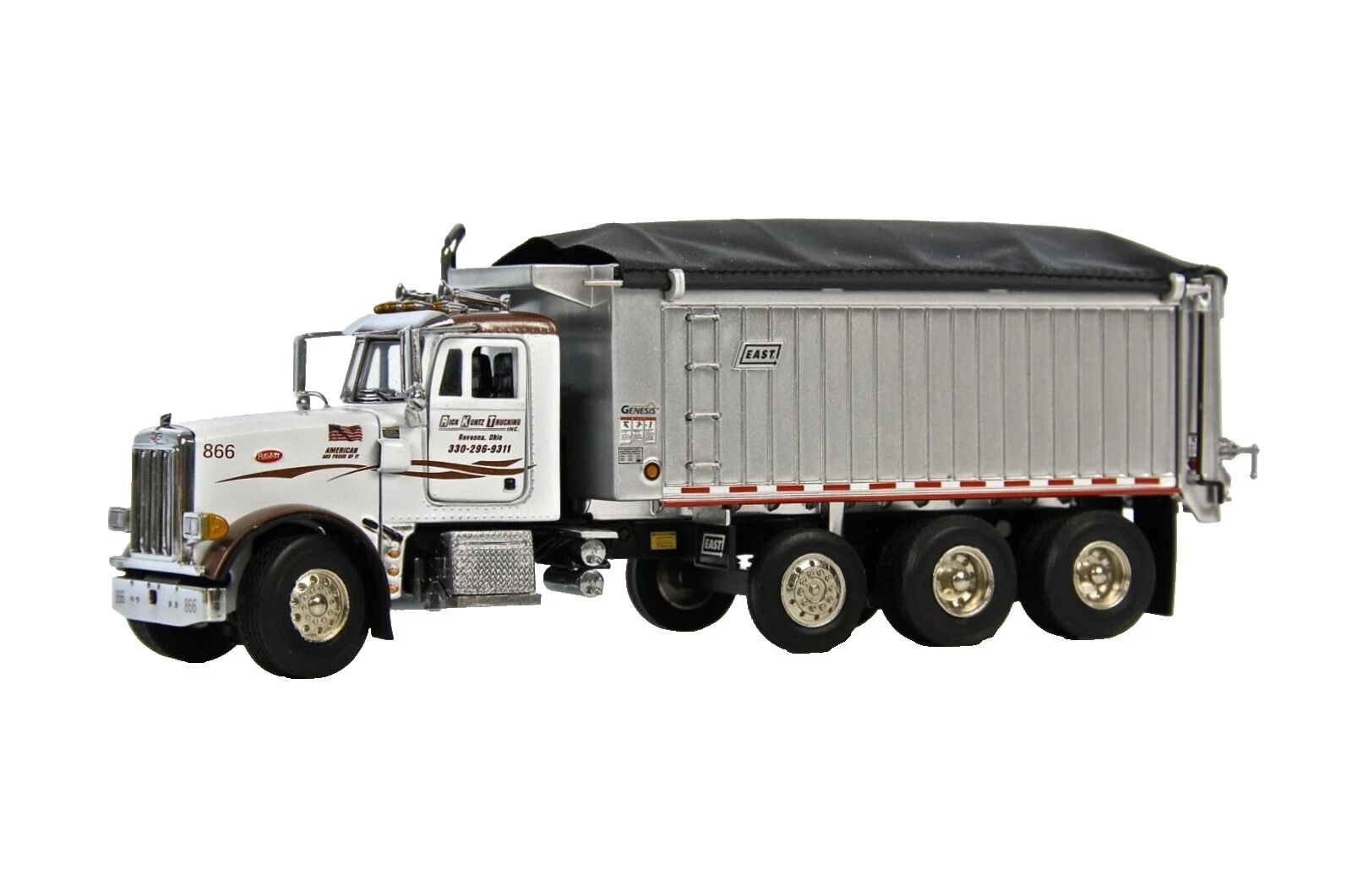 Литое строительное оборудование Peterbilt белое