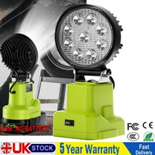 For Ryobi 18V LED Work Light Portable Campaign Light Spotlight Flashlight Torch