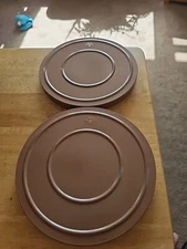 2 Vintage DUAL 8 Metal Film Canister Storage With 8mm  Empty Reels.Copper Color