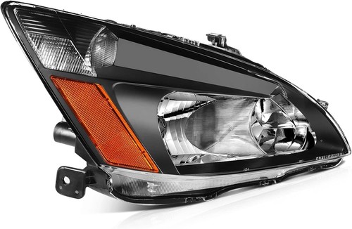 Faros de carcasa negros izquierda+derecha para Honda Accord 2003-2007 2 puertas 4 puertas - Imagen 3 de 18