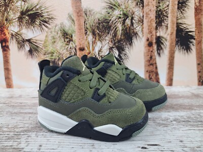 Nike Air Jordan 4 Retro SE Craft TD Olive Green FB9930-200 Toddler