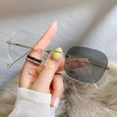 Randlose photochrome Myopie-Brille kurzsichtig 0-1.0 -1.5-2.0-2.5-3.0-3.5-4.0