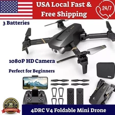 Foldable Mini Drone With HD 1080P Camera Remote Control Quadcopter For Beginners