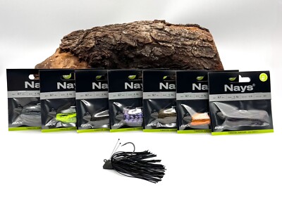 Nays DLT Type 2 - 6g 8 Farben Skirted Jig Finesse Angeln Skirt Köder Weedguard