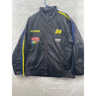 Chase Authentics Nascar 24 Jeff Gordon Zip Jack Men's Large DUPONT
