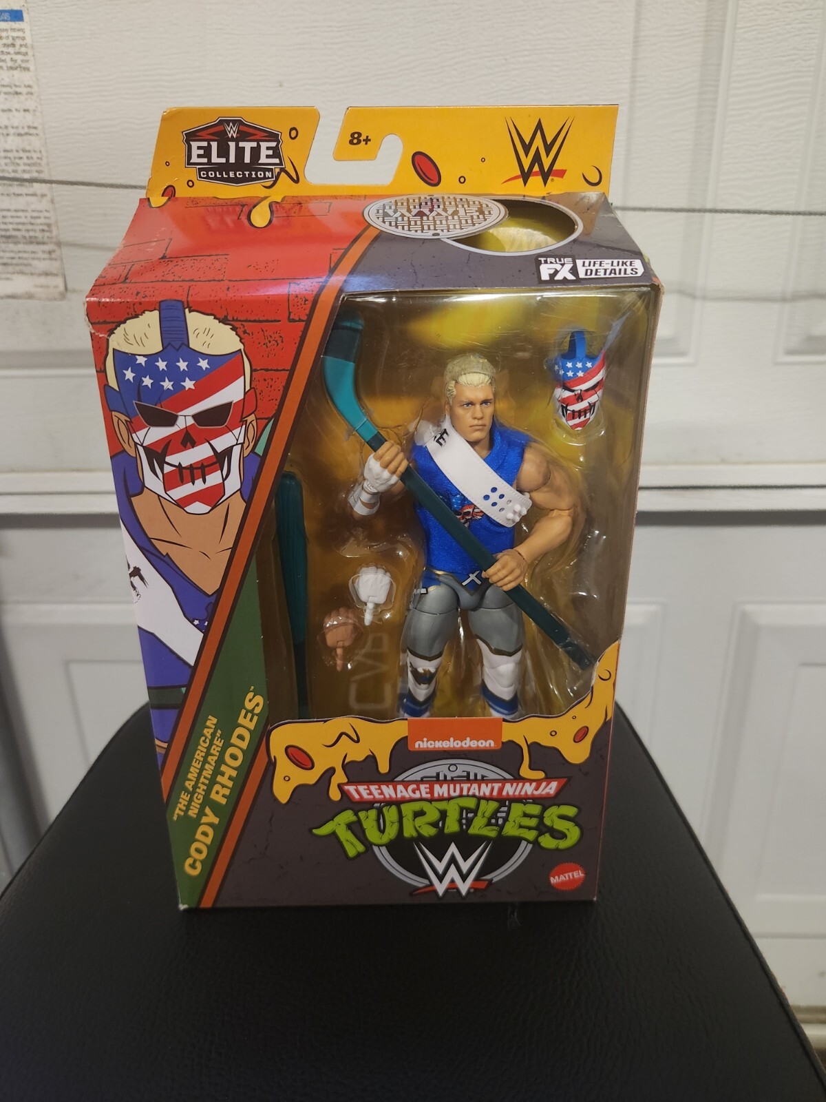 WWE Elite TMNT Teenage Mutant Ninja Turtles Cody Rhodes as Casey Jones