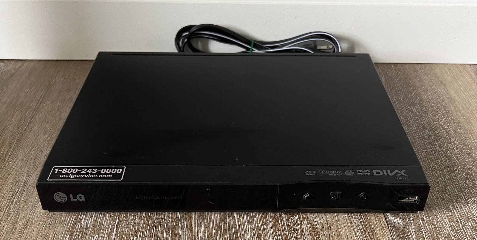 LG DP122 DVD Player w/ AV Cables NO REMOTE eBay