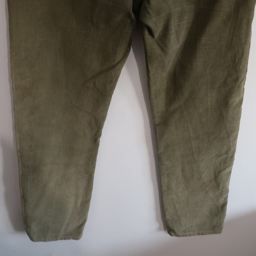 Vintage Levi's 505 Corduroy Jeans Regular Straight Fit Green Mens W34 L32 Cotton - Picture 7 of 22