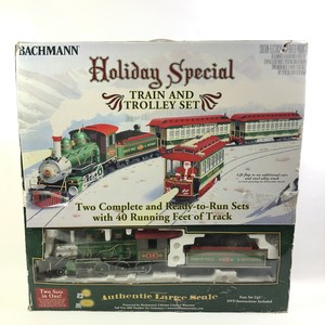 bachmann holiday special train and trolley set