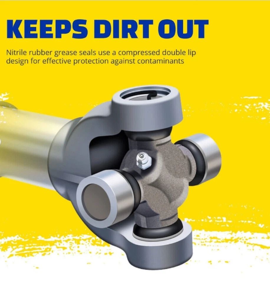 4 juntas universales de eje de transmisión MOOG Premium frontal/centro/trasero engrasable Foto 3 de 4