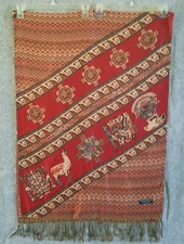 Pashmina Shawl Silk Cashmere Blend Shawl Wrap Scarf Oversized 27.5”x76” #874