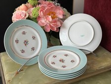 Lot de 6 assiettes 21 cm Porcelaine de Limoges Georges Boyer
