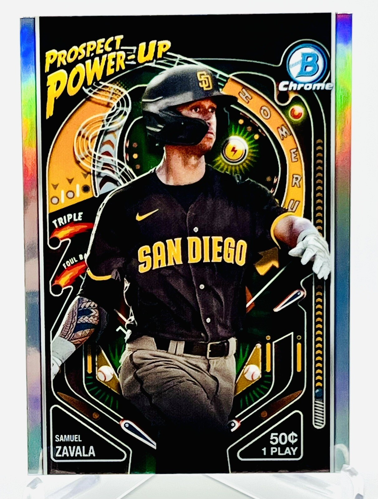 2024 Bowman #PP-2 Chrome Power Up Samuel Zavala