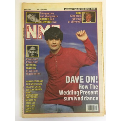 NEW MUSICAL EXPRESS NME MAGAZINE 6 JULY 1991 npbox0048 THE WEDDING PRESENT LS