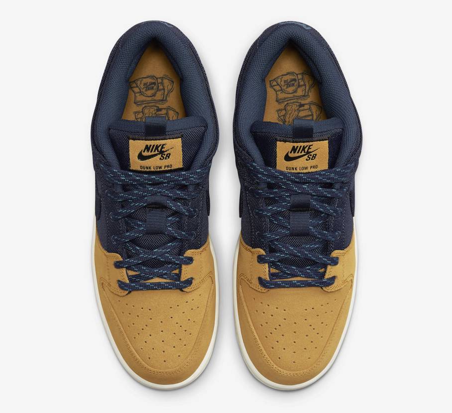 Nike SB Dunk Low Desert Ochre and Midnight Navy DX6775-400