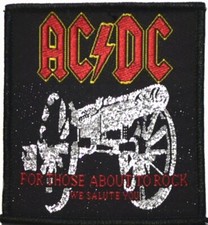 Image of AC/DC - Patch - For Those About To Rock... - Official Woven Sew On