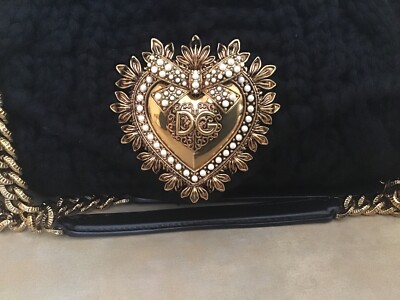 Dolce & Gabbana Devotion Large Crochet Knit Shoulder Bag