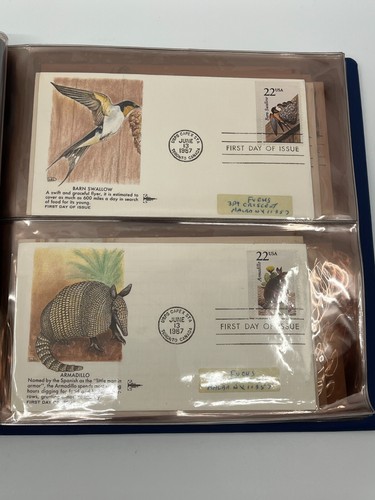 1987 North American Wildlife First Date Of Issue Stamp Book Collection 50 stamps - Picture 6 of 24
