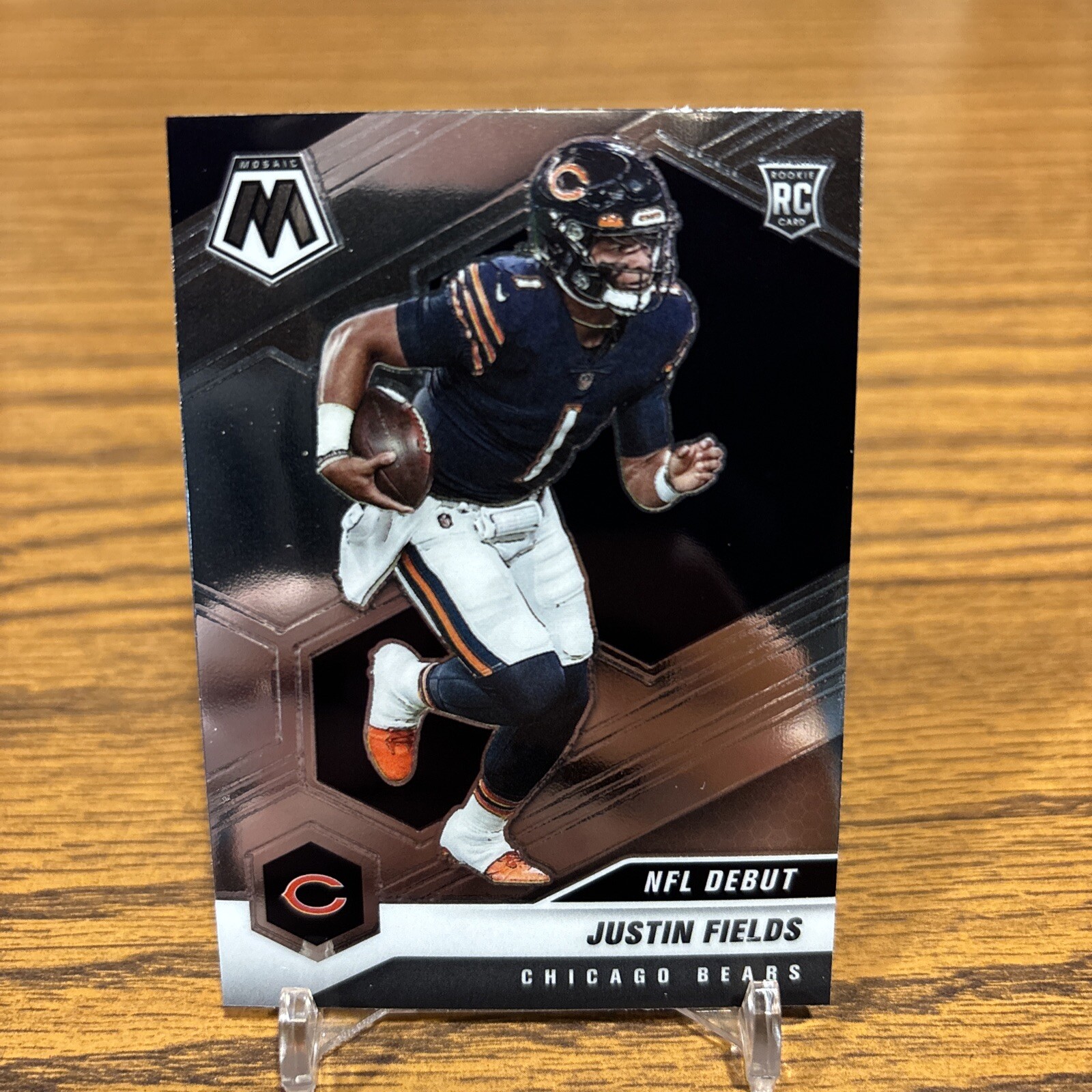 2021 Panini Mosaic NFL Debut Rookie RC #242 Justin Fields Chicago Bears