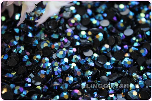Pack of 100,000 Size 3mm RESIN FLAT BACK RHINESTONES DIAMANTE GLUEFIX CRAFT GEMS - Picture 46 of 62