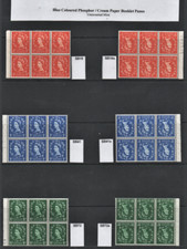 Wilding Specialist - booklet Panes Blue Phosphor Cream Paper, Set or individual