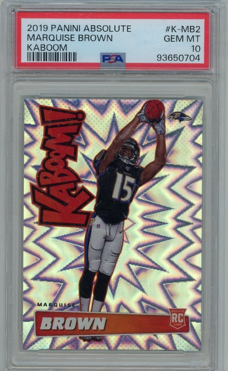 2019 Panini Absolute Football #K-MB2 Marquise Brown Kaboom! Rookie