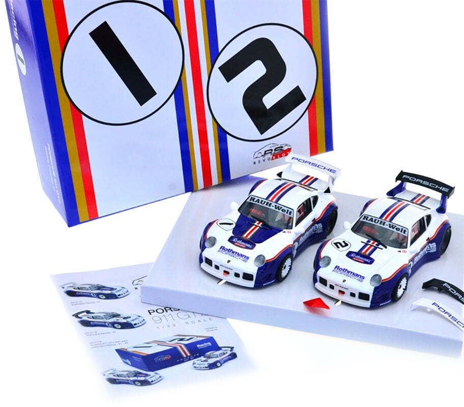 ミニカー REVOSLOT 1/32 PORSCHE Revoslot RS0119 Porsche 911 GT2 #1 #2 Rothmans Twin Pack 1