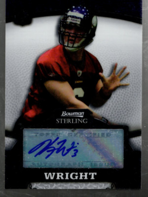 B0980- 2008 Bowman Sterling #117 Kyle Wright RC Auto Rookie - NM-MT