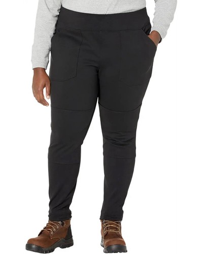 NEU Carhartt Damengröße 2X Force tailliert mittelschwer Utility Legging schwarz 20W 22W