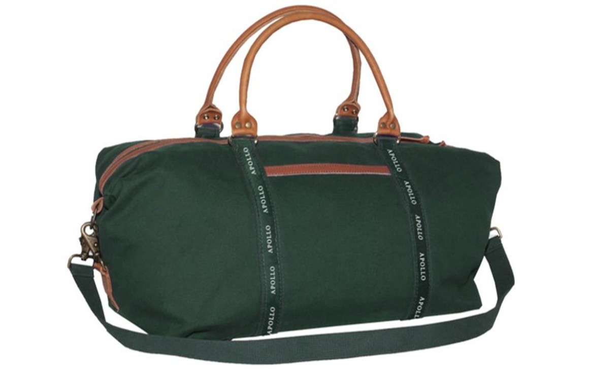 Rare Apollo Global Management Finance Deluxe Duffle Banker Bag Green / Green