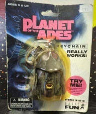 Attar Planet Of The Apes Keychain Basic Fun Inc 2001 Moveable Mouth 315-0